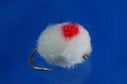 White Glo Bug with Flame Red Dot